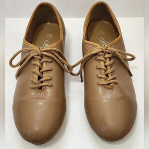 Style Plus Kids Tan Jazz Dance Shoe, sz 6.5